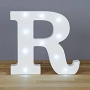 Nekupto Wooden LED letter R decoration 16 cm