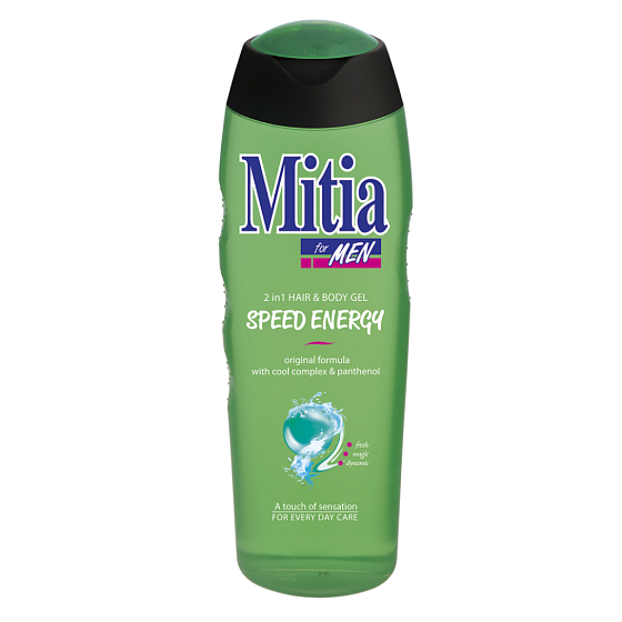 Mitia Men Speed Energy 2in1 shower gel and hair shampoo 750 ml