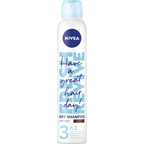 Nivea Fresh Revive Dry Shampoo for Darker Hair, 200 ml