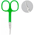Diva & Nice Manicure scissors narrow, curved colored 9.5 x 4.5 cm