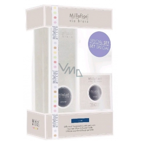 Millefiori Milano Via Brera Cristal - Crystal Diffuser 100 ml + candle 180 g, gift set