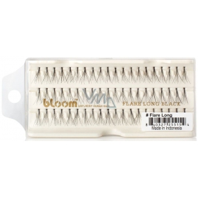 Bloom Natural Long-haired eyelashes with natural Flare Long knot 60 pieces