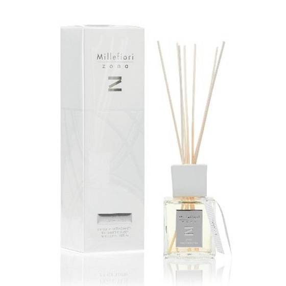 Millefiori Milano Zona Aria Mediterranea - Mediterranean Air Diffuser 250 ml + 7 stalks 30 cm long for medium-sized spaces lasts 3 months