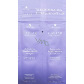 Alterna Caviar Anti-Aging Restructuring Bond Repair shampoo and conditioner for damaged hair 14 ml