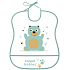 Canpol babies Cute Animals Plastic soft bib with a large pocket 1 piece