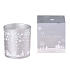 Arome Winter Glow Snowy Wonderland scented glass candle silver in a gift box 80 x 90 mm 500 g