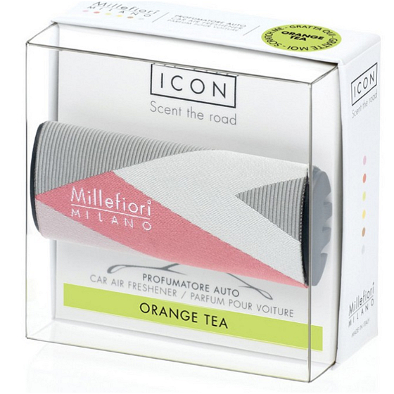 Millefiori Milano Icon Orange Tea - Orange Tea Car Fragrance Textile Geometric lasts up to 2 months 47 g