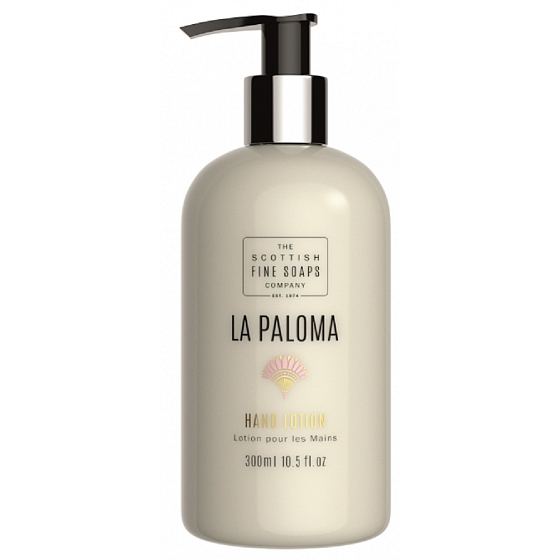 Scottish Fine Soaps La Paloma hand lotion for all skin types dispenser 300 ml
