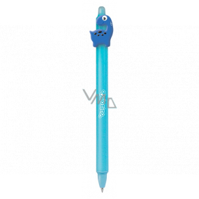Colorino Rubberized pen Dinosaur blue blue refill 0,5 mm