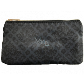 Diva & Nice Cosmetic satin handbag with baroque pattern 12 x 23 cm