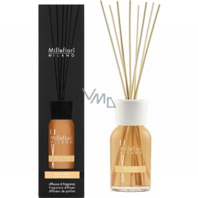 Millefiori Milano Natural Lime & Vetiver - Lime and vetiver Diffuser 250 ml + 8 stalks 30 cm long for medium-sized spaces lasts at least 3 months