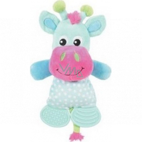 Zolux Plush Cow blue whistling toy for puppies 26.5 cm