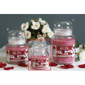 Lima Aroma Dreams Rose aromatic candle glass with lid 120 g