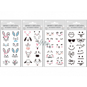 Easter water decals for eggs Emoji 19 x 9 cm 1 sheet