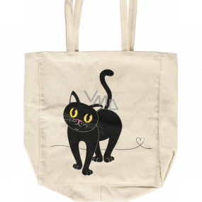 Albi Canvas bag with bottom Kitty 43 x 41 x 1,5 cm