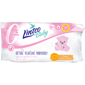 Linteo Baby Calendula Moist Wipes, 120 pcs