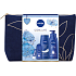 Nivea Creme Care creamy shower gel 250 ml + Protect & Care antiperspirant roll-on 50 ml + Body Milk 48h nourishing body milk 400 ml + Labello Original lip balm 4.8 g + cosmetic bag, cosmetic set for women