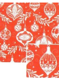 Nekupto Christmas gift wrapping paper 70 x 200 cm Red white flask