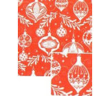 Nekupto Christmas gift wrapping paper 70 x 200 cm Red white flask