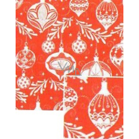 Nekupto Christmas gift wrapping paper 70 x 200 cm Red white flask