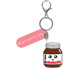 Albi Picture key ring with carabiner I am a chocoholic