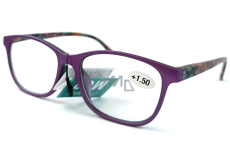 Berkeley Reading dioptric glasses +1,5 plastic purple, coloured side frames 1 piece MC2193