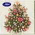 Nekupto Paper napkins 3 layers 33 x 33 cm 20 pieces Beige, big tree