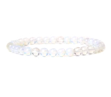 Crystal bracelet elastic natural stone, ball 4 mm / 15 cm, for children