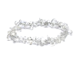 Crystal bracelet elastic chopped natural stone 16 cm, for children