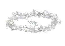 Crystal bracelet elastic chopped natural stone 16 cm, for children