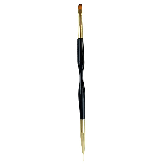 Cosmetic nail brush for gel + decorating 19 cm