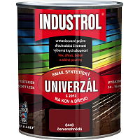 Industrol S2013 universal gloss top coat for metal and wood, 8440 reddish-brown, 750 ml