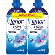 Lenor Spring Awakening koncentrovaná aviváž 2 x 59 dávek 2 x 1239 ml, duopack