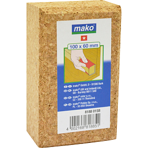 Mako sanding block cork, 100 × 40 × 60 mm