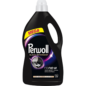 Perwoll Laundry Gel Renew Black for Black and Dark, 75 washes, 3750 ml