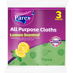 Parex multi-purpose cloth with lemon scent, 38 × 35 cm, 3 pcs