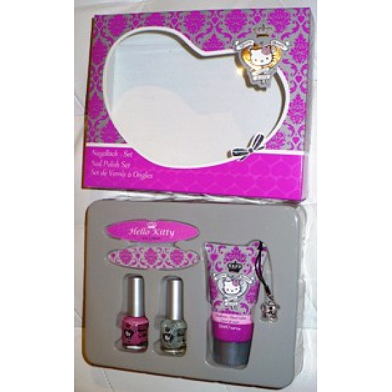 Hello Kitty Hand Cream 50 ml + nail polish 2 pieces + nail file 2 pieces girl cassette