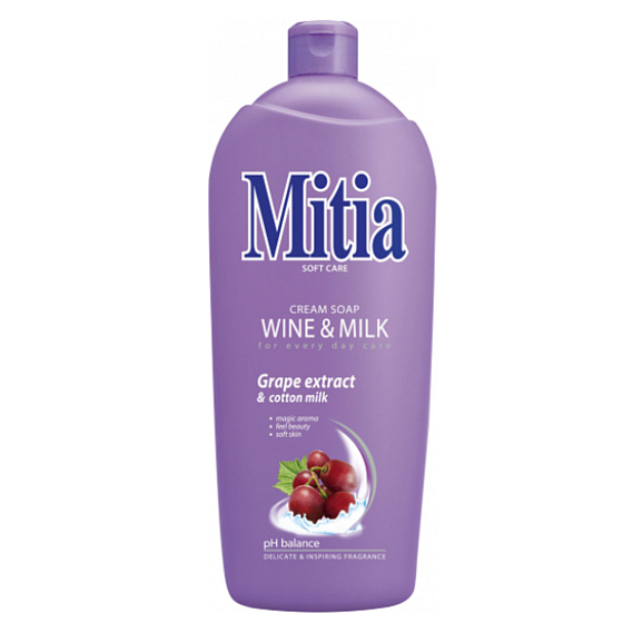 Mitia Wine & Milk liquid soap refill 1 l