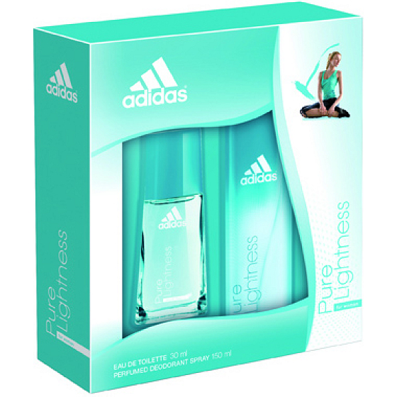 Adidas Pure Lightness eau de toilette 30 ml + deodorant spray 150 ml, gift set
