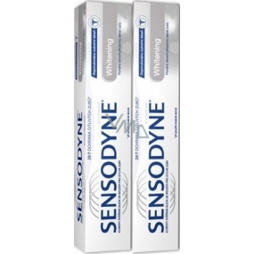 Sensodyne Whitening toothpaste gently whitens sensitive teeth 2 x 75 ml
