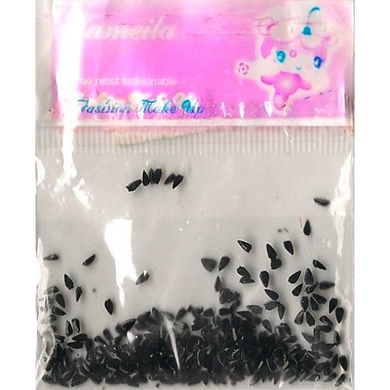 LaMeiLa Nail decorations droplets black 1 pack