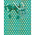 Nekupto Gift paper bag 23 x 18 x 10 cm Turquoise bows 1 piece 826 40 BM