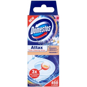 Domestos Attax Tropical toilet cleaning strips 3 x 10 g