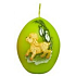 Animals Easter candle light green egg 54 g