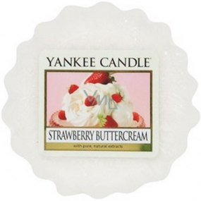 Yankee Candle Strawberry Buttercream - Strawberries with whipped cream fragrant wax for aroma lamps 22 g