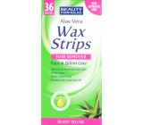 Beauty Formulas Aloe Vera Wax Strips depilatory strips for face and bikini area 36 pieces