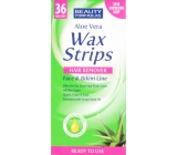 Beauty Formulas Aloe Vera Wax Strips for Face and Bikini Area 36 Pieces