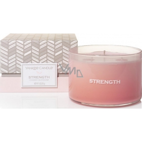 Yankee Candle Strength Cherry Blossom - cherry blossom scented candle glass 3 wicks 510 g