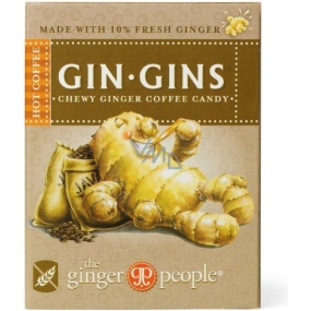 Gin Gins Hot Coffee ginger chewy candy with coffee 42 g