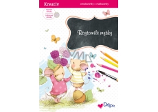 Ditipo Glittering coloring pages Rotomile mice 21 x 30 cm